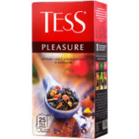 Чай TESS Pleasure 25*1,5г черный шиповник-яблоко 1*10 код0594-10
