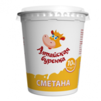 Сметана АЛТАЙСКАЯ БУРЕНКА 10% 350г ст 1*22