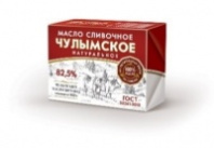 Масло сладкосливочное ЧУЛЫМСКОЕ Традиционное 180г 82,5% фольга 1*24