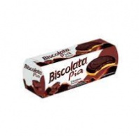 Печенье BISCOLATA PIA 100г с шоколадной начинкой покр темный шоколад 1*24