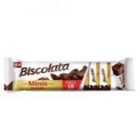 Вафли BISCOLATA MINIS 117г в мол.шоколаде с ореховым кремом 1*24