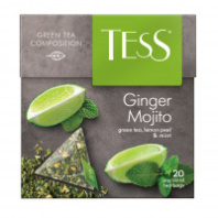 Чай TESS Ginger mojito 20*1,8г зеленый лимон-мята 1*12 код0788-12