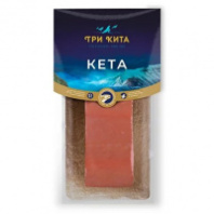 Кета ТРИ КИТА 130г филе-кусок х/к 1*6
