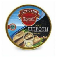 Шпроты ДОНСКАЯ КУХНЯ 160г из балтийской кильки в масле 1*36