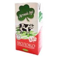 Молоко ЛЕТНИЙ ЛУГ 3,2% 1л т/п 1*12