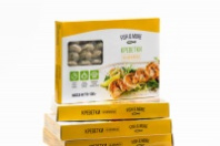 Креветка Ваннамей Fish & More 500г на шпажке очищ чесночный маринад 