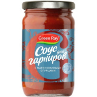 Соус GreenRay 360г для гарниров с маринованными огурцами ст/б 1*12