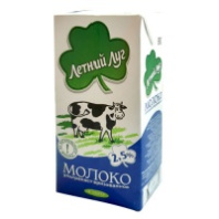 Молоко ЛЕТНИЙ ЛУГ 2,5% 1л т/п 1*12