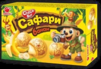 Печенье CHOCOBOY Safari Banana 39/42г затяжное с глазурью 1*30