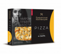 Пицца СИБИРСКАЯ КОЛЛЕКЦИЯ 365г CLASSIC / 4 СЫРА 1*8