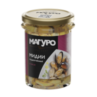 Мидии МАГУРО 200г подкопченные в масле ст/б 1*12