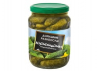 Корнишоны ДОМАШНИЕ РАЗНОСОЛЫ 670г/720мл маринованные  1*12