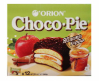 Пирожное CHOCO PIE Orion 360г Яблоко-корица 1*8