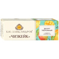 Десерт творожный Б.Ю.АЛЕКСАНДРОВ ЧИЗКЕЙК 40г 15% манго с семенами чиа 1*12