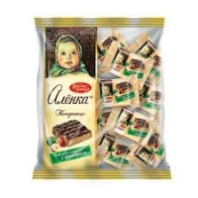 Конфеты АЛЕНКА 250г вафельные с фундуком 1*7