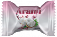 Конфеты ARAMI 200г с кокосовой стружкой стабило 1*8